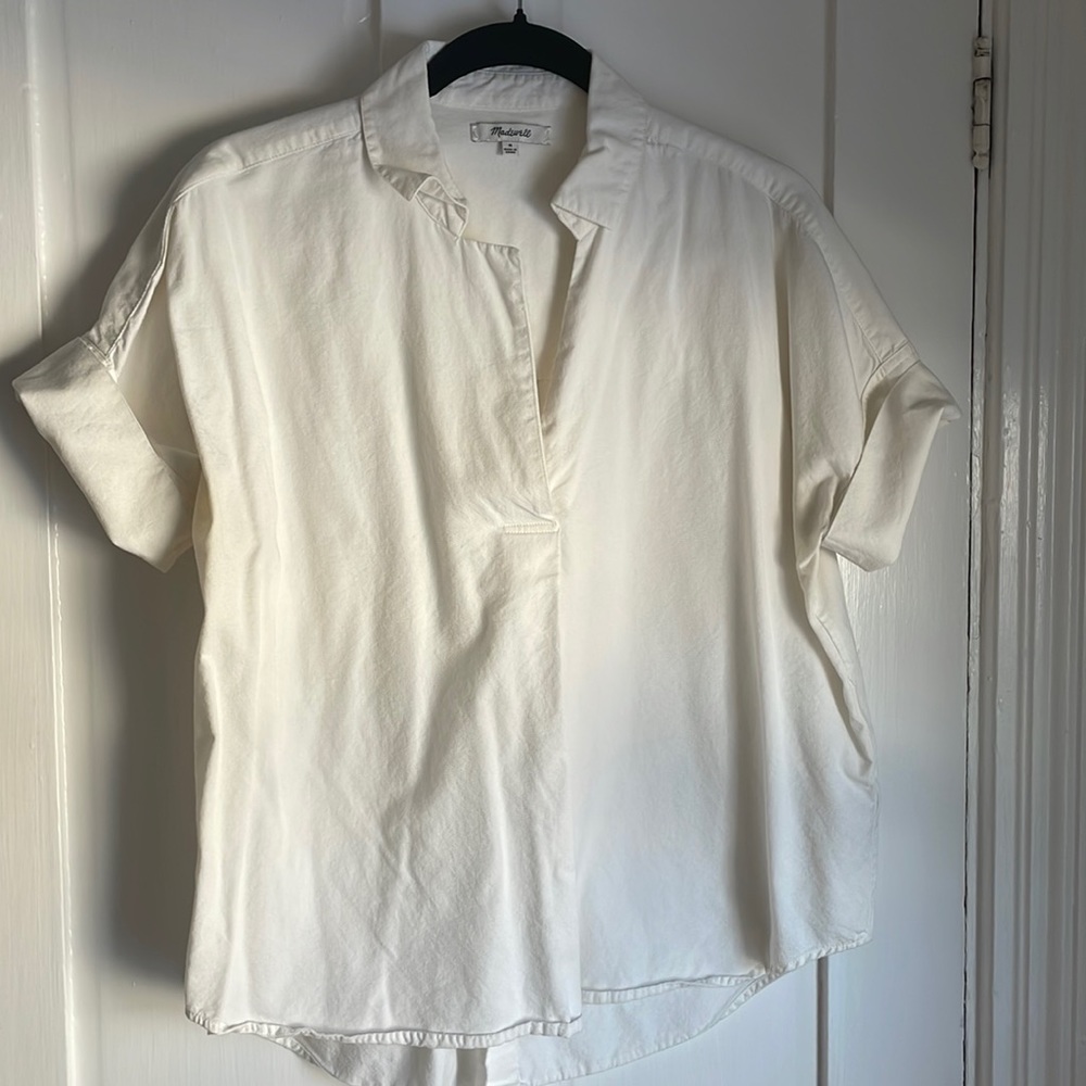 Madewell Courier Button-Back Top M